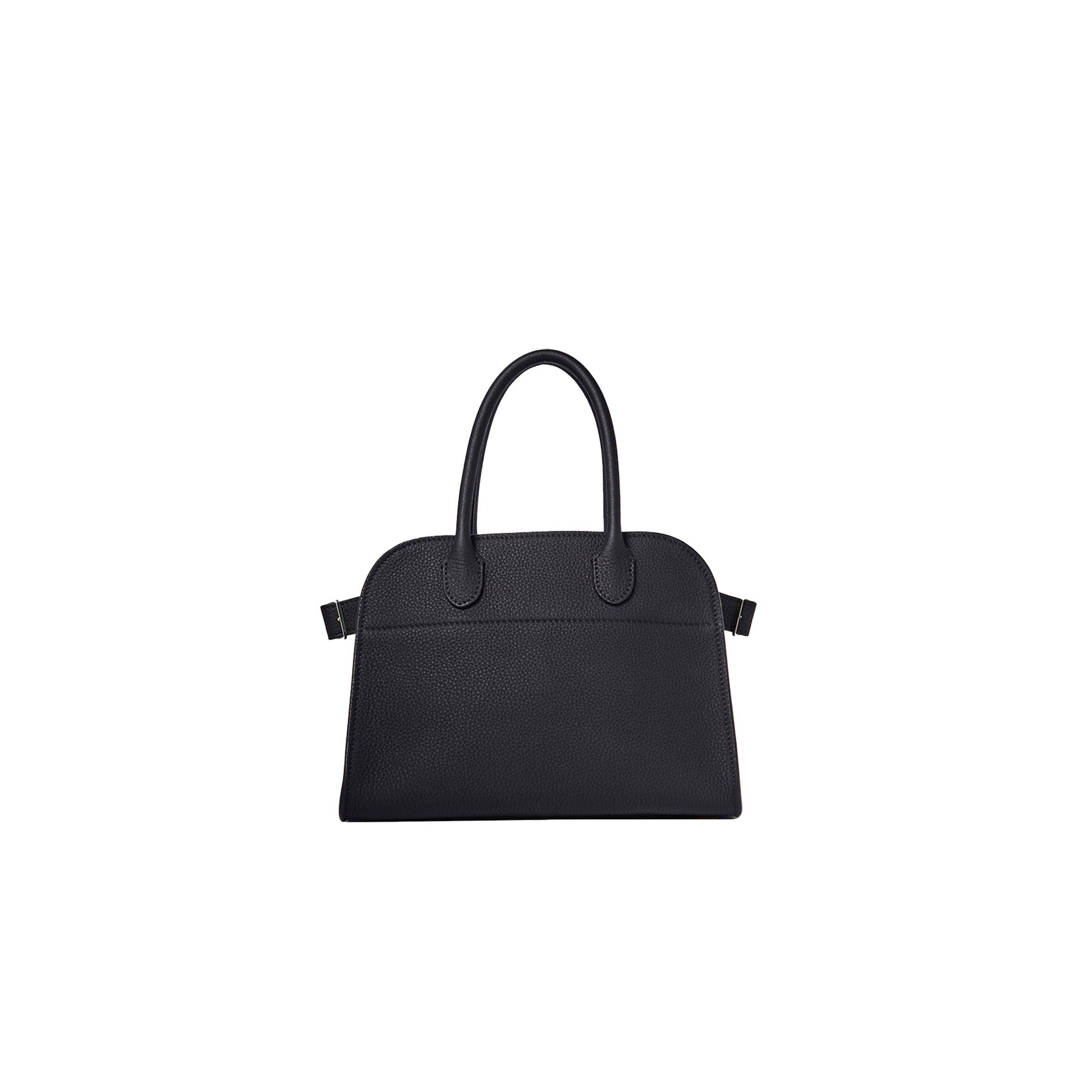 THE ROW SOFT MARGAUX 10 BAG IN LEATHER BLACK W1190L133BLPL (25*18*19cm) THE ROW SOFT MARGAUX 10 BAG IN LEATHER BLACK W1190L133BLPL (25*18*19cm)
